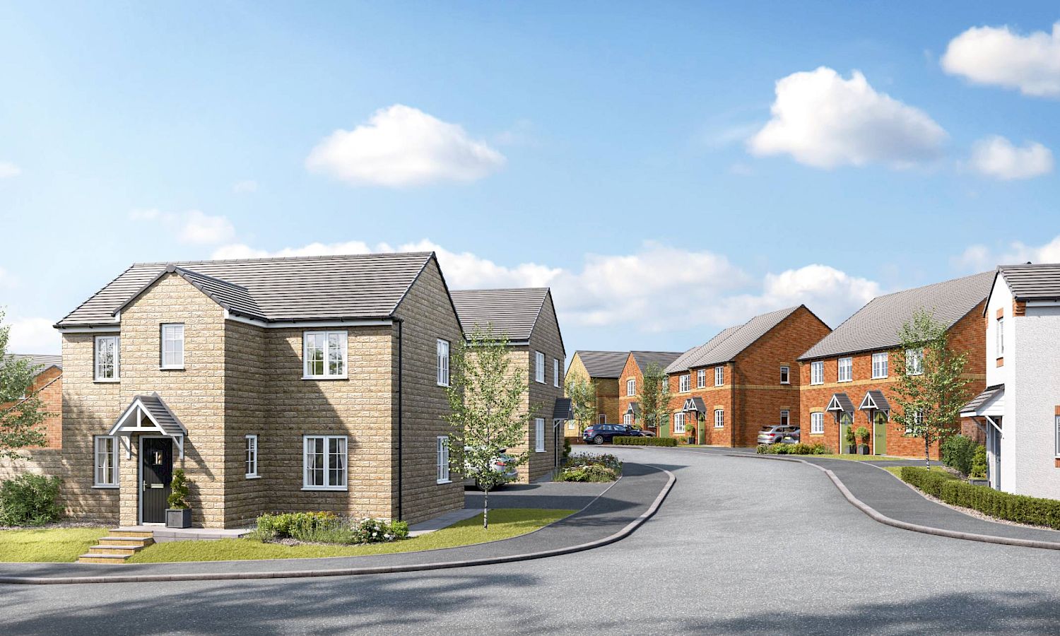 Danum Glade street scene CGI