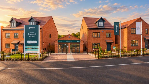CGI Street scene of Teversal Place, Sutton-in-Ashfield
