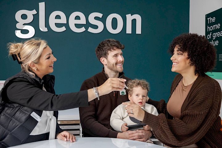 Customers in a Gleeson sales centre