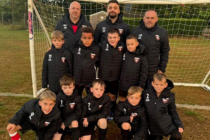 Group photo of kids football club