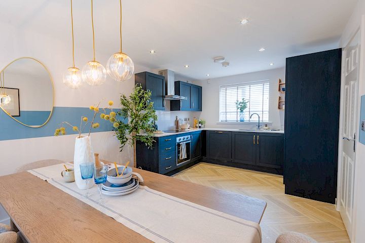 Kitchen and dining area
