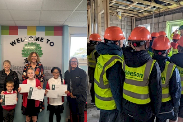 Pupils from Misterton Primary School taking part in community initiatives