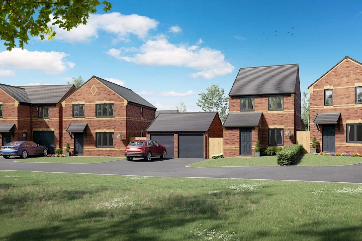 CGI streetscene of Hardwicke Place